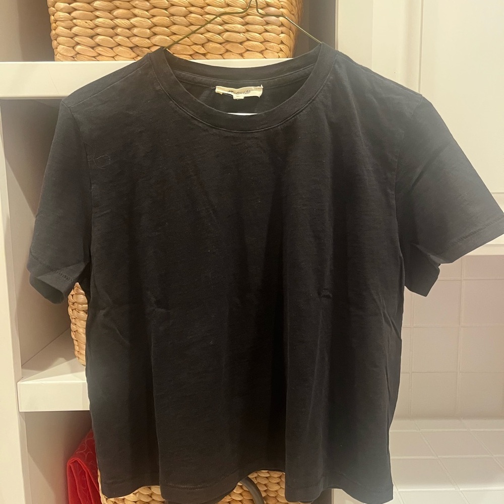 Madewell Black Crew Neck Tee